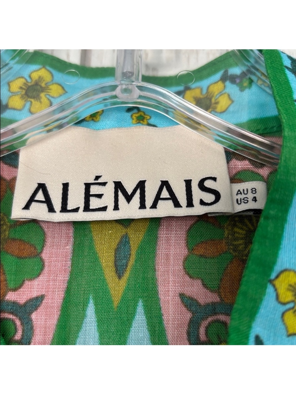 Alemais Multicolor Paisley Floral Print Silk Blouse - Picture 5 of 7